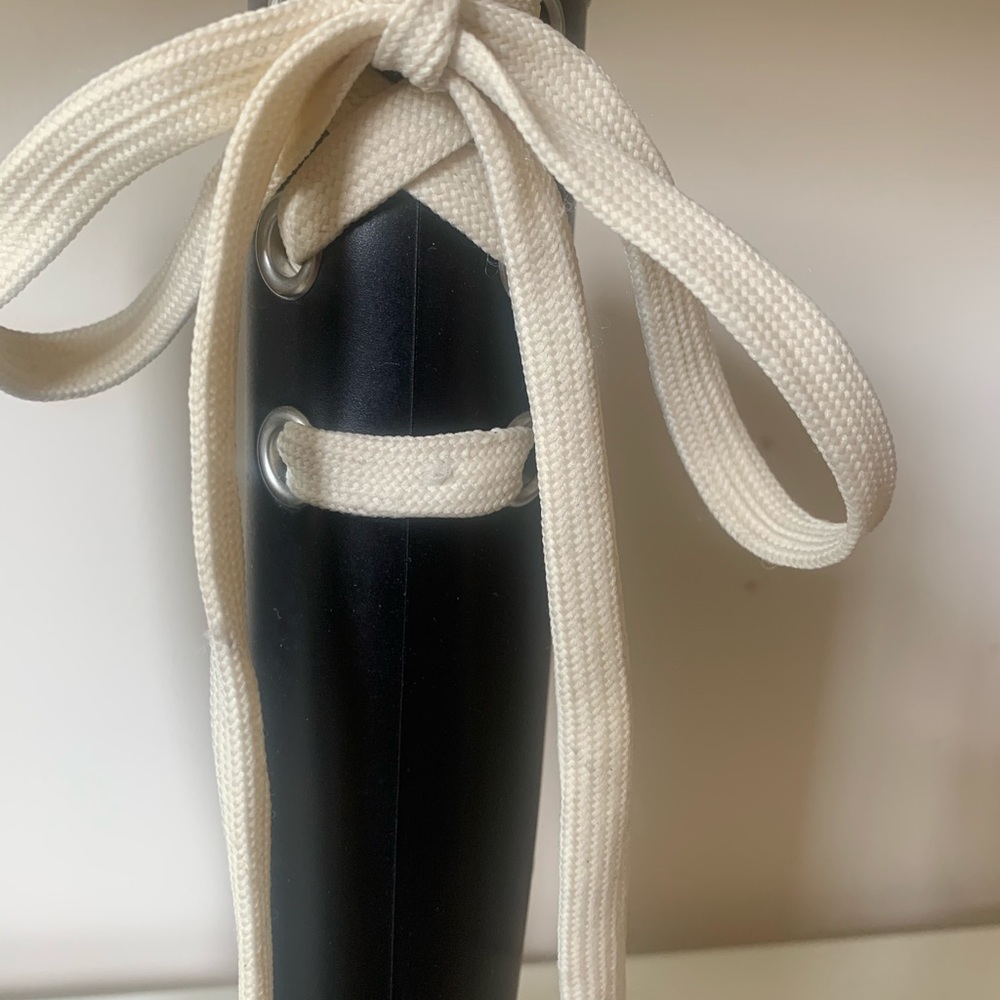 Cute, black, rain boots